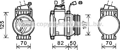 Prasco CTK041 - Compressore, Climatizzatore www.autoricambi360.it