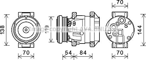 Prasco CTK055 - Compressore, Climatizzatore www.autoricambi360.it