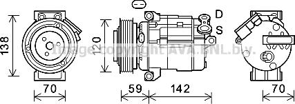 Prasco CTK063 - Compressore, Climatizzatore www.autoricambi360.it