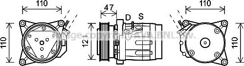 Prasco CTK036 - Compressore, Climatizzatore www.autoricambi360.it