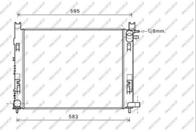 Prasco DA226R003 - Radiatore, Raffreddamento motore www.autoricambi360.it