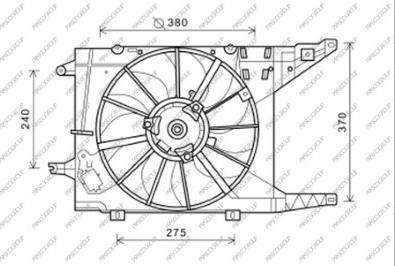 Prasco DA220F001 - Ventola, Raffreddamento motore www.autoricambi360.it