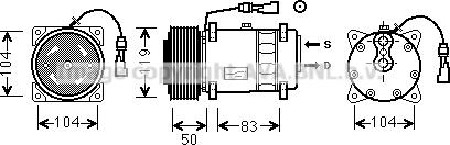 Prasco DFAK057 - Compressore, Climatizzatore www.autoricambi360.it