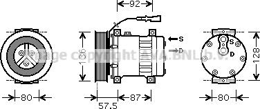 Prasco DFAK033 - Compressore, Climatizzatore www.autoricambi360.it
