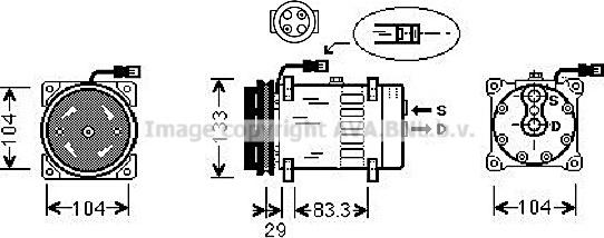Prasco DFAK026 - Compressore, Climatizzatore www.autoricambi360.it