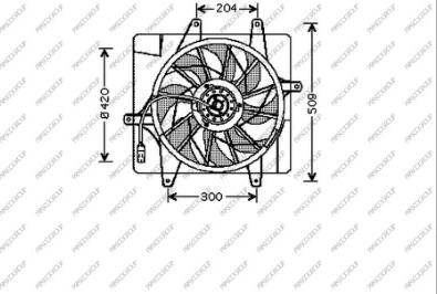 Prasco DG410F001 - Ventola, Raffreddamento motore www.autoricambi360.it
