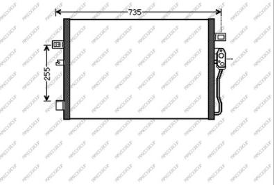 Prasco DG815C002 - Condensatore, Climatizzatore www.autoricambi360.it