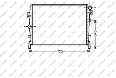 Prasco DG815R001 - Radiatore, Raffreddamento motore www.autoricambi360.it