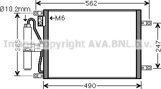Prasco DN5252D - Condensatore, Climatizzatore www.autoricambi360.it