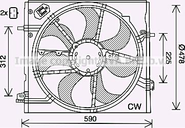 Prasco DN7536 - Ventola, Raffreddamento motore www.autoricambi360.it