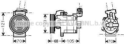 Prasco DNK306 - Compressore, Climatizzatore www.autoricambi360.it