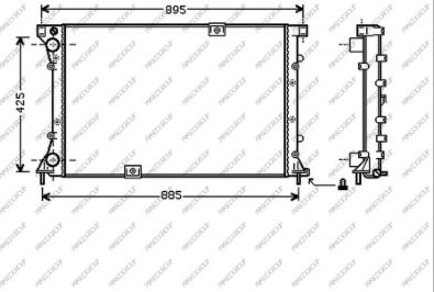 Prasco DS950R002 - Radiatore, Raffreddamento motore www.autoricambi360.it