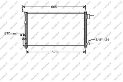 Prasco DS011C004 - Condensatore, Climatizzatore www.autoricambi360.it