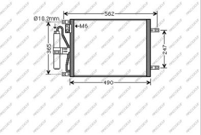 Prasco DS011C002 - Condensatore, Climatizzatore www.autoricambi360.it