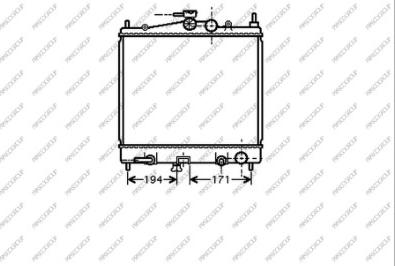 Prasco DS011R005 - Radiatore, Raffreddamento motore www.autoricambi360.it