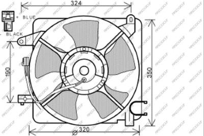 Prasco DW324F001 - Ventola, Raffreddamento motore www.autoricambi360.it