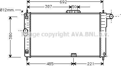 Prasco DWA2004 - Radiatore, Raffreddamento motore www.autoricambi360.it