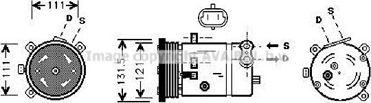 Prasco DWAK038 - Compressore, Climatizzatore www.autoricambi360.it