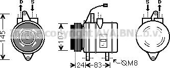 Prasco DWK096 - Compressore, Climatizzatore www.autoricambi360.it