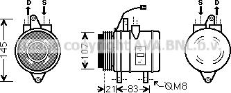 Prasco DWK098 - Compressore, Climatizzatore www.autoricambi360.it