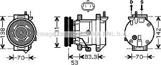 Prasco DWK080 - Compressore, Climatizzatore www.autoricambi360.it