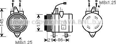 Prasco DWK079 - Compressore, Climatizzatore www.autoricambi360.it