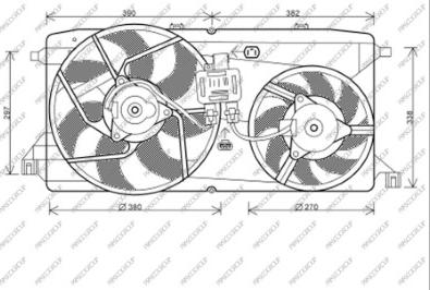 Prasco FD912F001 - Ventola, Raffreddamento motore www.autoricambi360.it