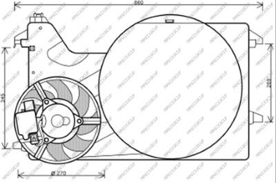 Prasco FD912F002 - Ventola, Raffreddamento motore www.autoricambi360.it