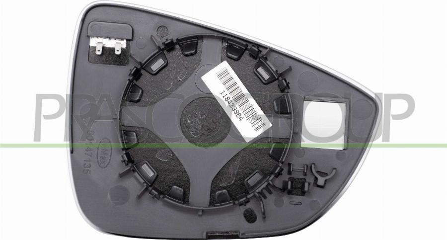 Prasco FD4327514 - Vetro specchio, Specchio esterno www.autoricambi360.it