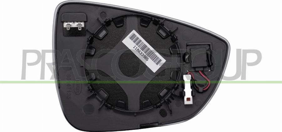 Prasco FD4327524 - Vetro specchio, Specchio esterno www.autoricambi360.it