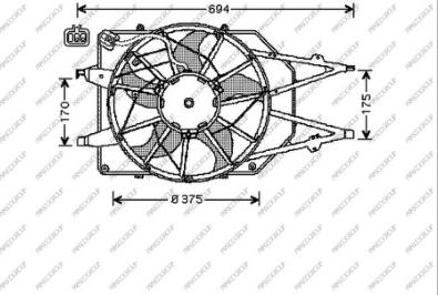 Prasco FD420F003 - Ventola, Raffreddamento motore www.autoricambi360.it