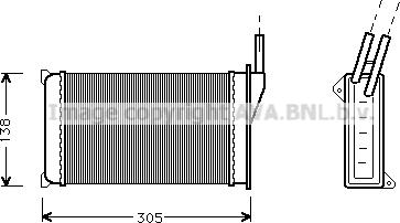 Prasco FD6093 - Scambiatore calore, Riscaldamento abitacolo www.autoricambi360.it