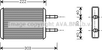 Prasco FD6355 - Scambiatore calore, Riscaldamento abitacolo www.autoricambi360.it