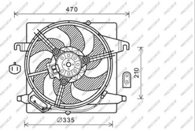 Prasco FD006F003 - Ventola, Raffreddamento motore www.autoricambi360.it