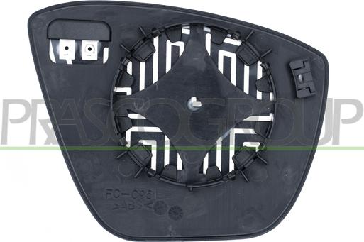 Prasco FD0107514 - Vetro specchio, Specchio esterno www.autoricambi360.it