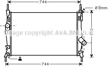 Prasco FD2403 - Radiatore, Raffreddamento motore www.autoricambi360.it