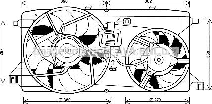 Prasco FD7543 - Ventola, Raffreddamento motore www.autoricambi360.it