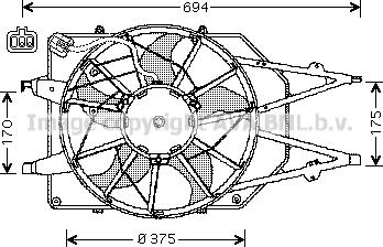 Prasco FD7508 - Ventola, Raffreddamento motore www.autoricambi360.it