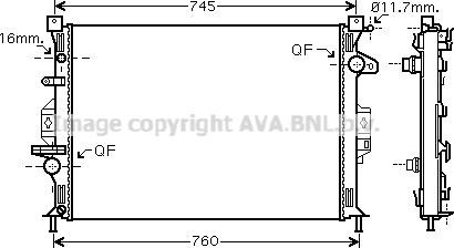 Prasco FDA2425 - Radiatore, Raffreddamento motore www.autoricambi360.it