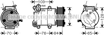 Prasco FDAK418 - Compressore, Climatizzatore www.autoricambi360.it