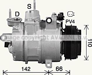 Prasco FDAK670 - Compressore, Climatizzatore www.autoricambi360.it