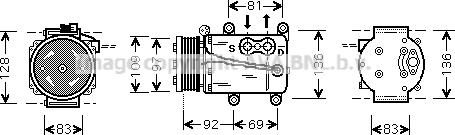 Prasco FDAK171 - Compressore, Climatizzatore www.autoricambi360.it