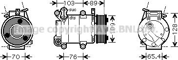 Prasco FDAK392 - Compressore, Climatizzatore www.autoricambi360.it