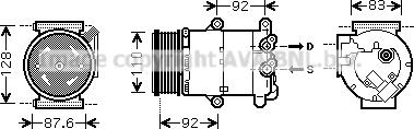 Prasco FDK477 - Compressore, Climatizzatore www.autoricambi360.it