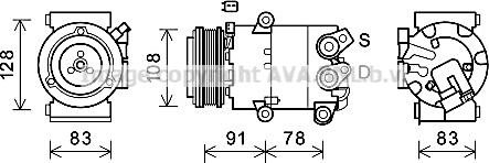 Prasco FDK621 - Compressore, Climatizzatore www.autoricambi360.it