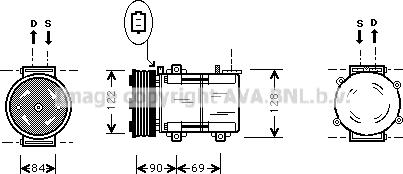 Prasco FDK352 - Compressore, Climatizzatore www.autoricambi360.it