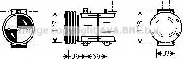 Prasco FDK322 - Compressore, Climatizzatore www.autoricambi360.it