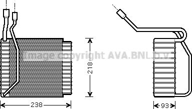 Prasco FDV110 - Evaporatore, Climatizzatore www.autoricambi360.it