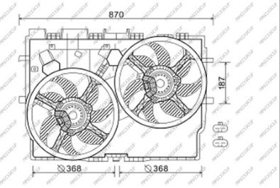 Prasco FT930F001 - Ventola, Raffreddamento motore www.autoricambi360.it