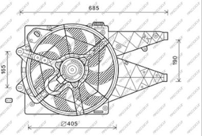 Prasco FT930F007 - Ventola, Raffreddamento motore www.autoricambi360.it